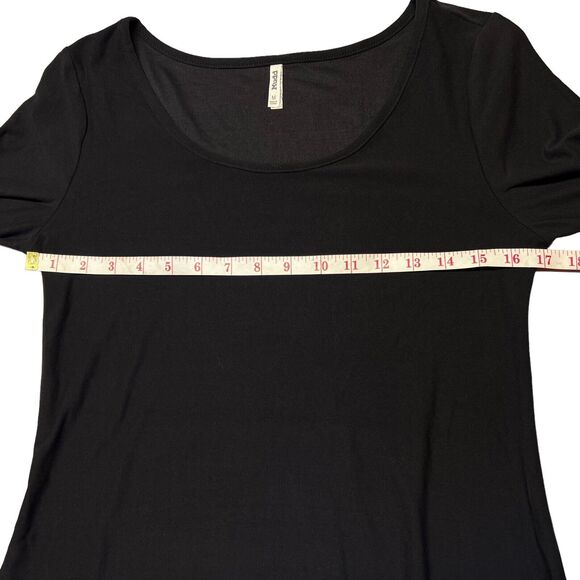 NWT Mudd Brand Juniors Womens Size Medium Black Jersey Dress Lace Sleeve Detail - Picture 12 of 14